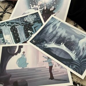 Disney Cinderella  lithographs set